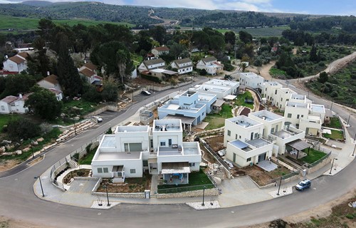 תמונת בניית 2 שכונות בקיבוץ בית גוברין